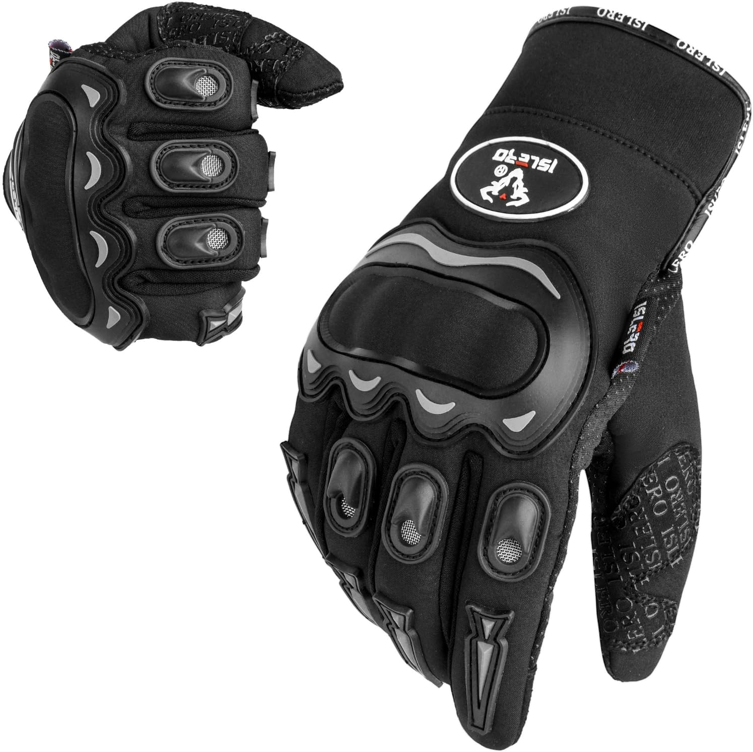 Islero Motorcycle Gloves for Men & Women, Touchscreen Breathable Heavy Duty Motorbike Gloves can be used in summer, Hard Knuckle Protection, Racing Gloves Ideal for Road biking