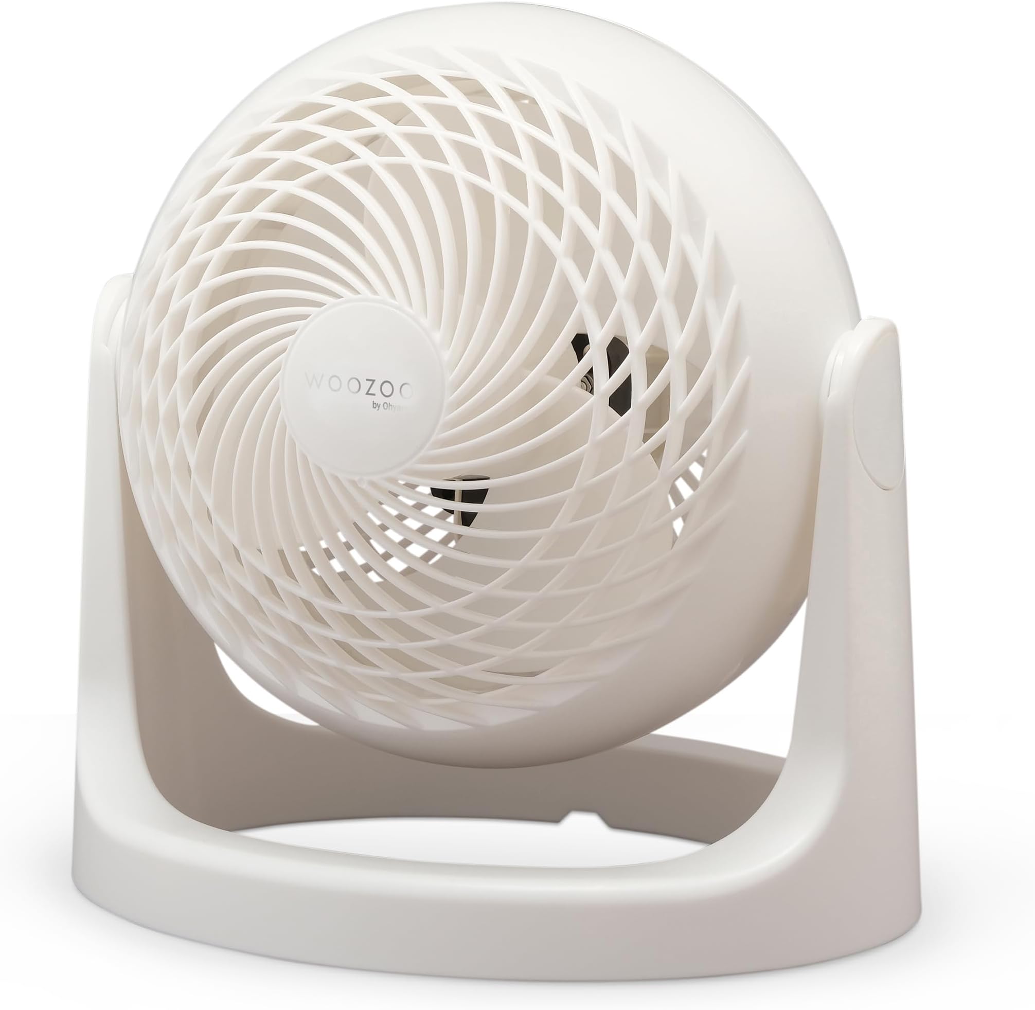 Iris Ohyama Woozoo Table Fan, 23㎡, Desk Fan, White, 3 Speeds, Silent, Quiet, Compact, Portable, For Bedroom, Living Room, Kitchen, Air Circulator, Small, Cooling, Powerful, PCF-HE18