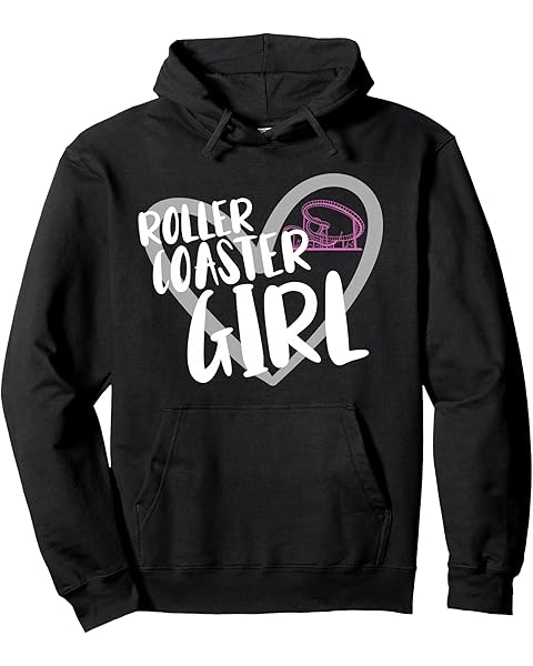 Roller Coaster Girl Pullover Hoodie