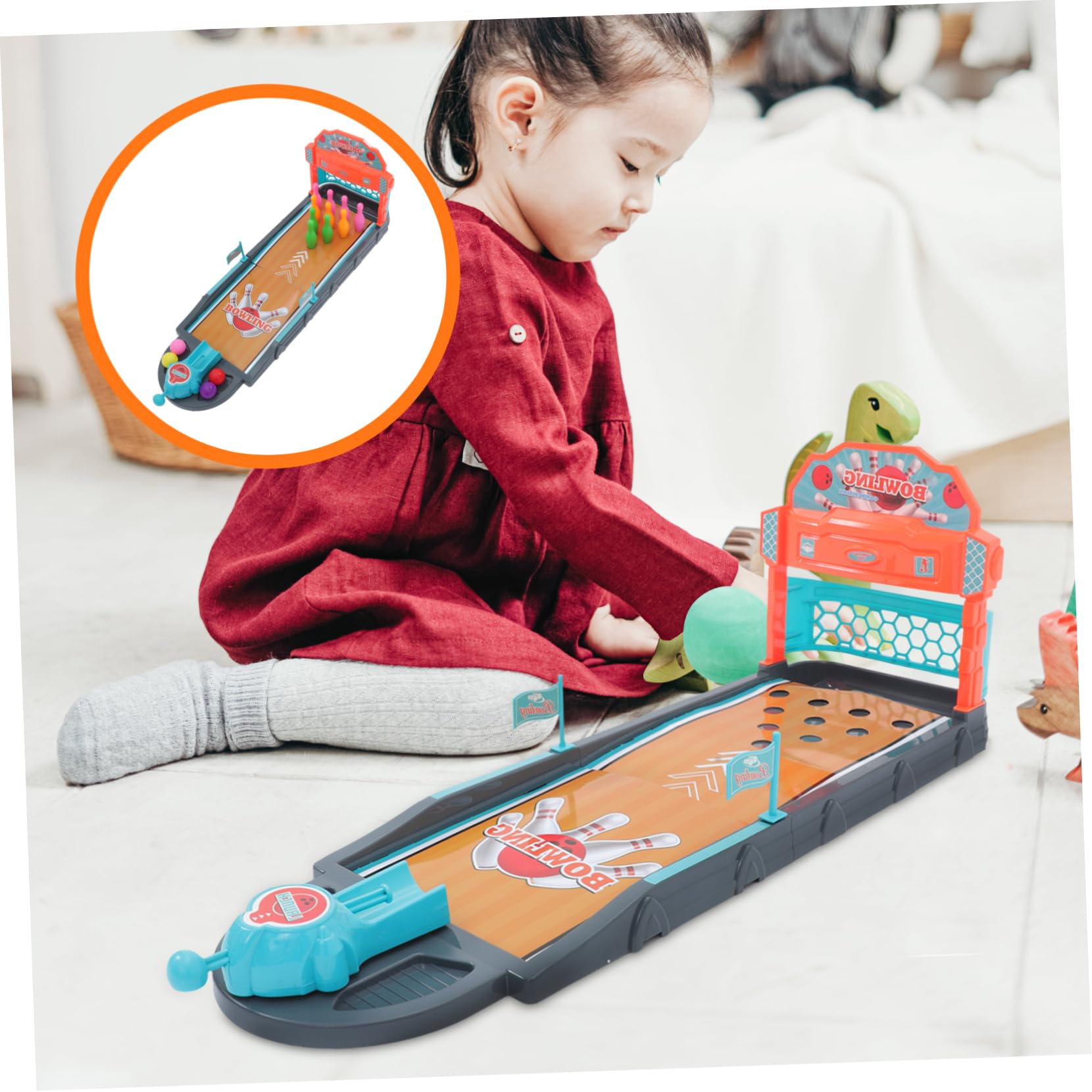 BESPORTBLE Boys and Girls -Friendly Bowling Set Indoor Bowling Game for Children 1 Set