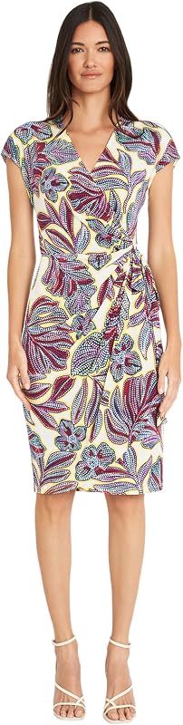 Women's Printed Matte Jersey Wrap