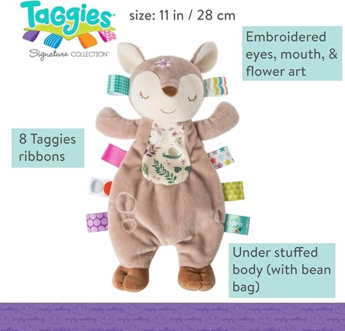 Miniatura 6 de Taggies Lovey - Juguete suave, 11 pulgadas, diseño de flor