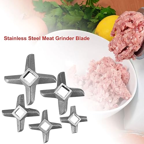 Miniatura 5 de Hoja de picadora de carne, molinillos de carne en forma de cruz, acero profesional, cocina, alimentos, picadora de carne, cuchilla, picadora, pieza