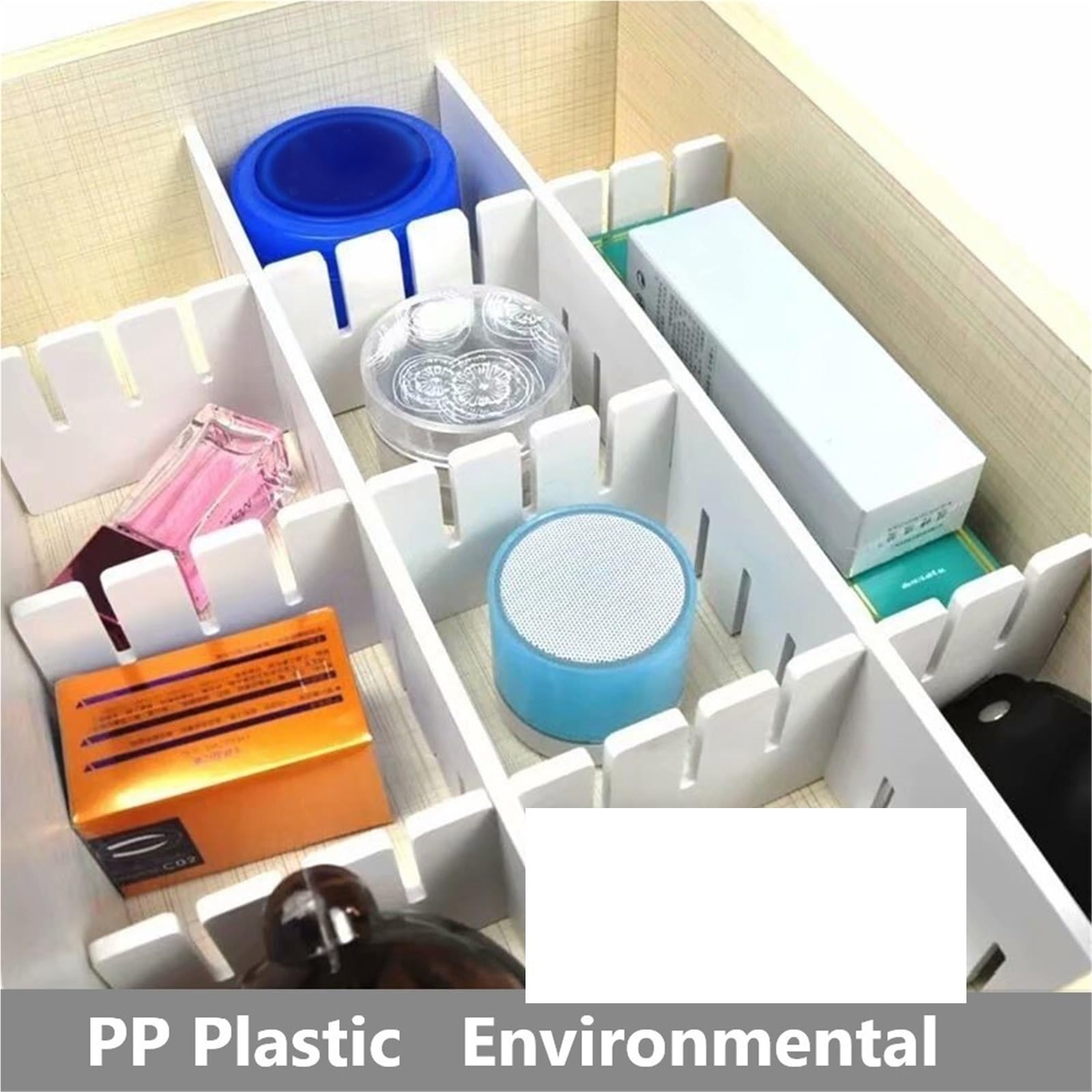 Schubladentrenner 5PCS Schublade Teiler Organisatoren DIY Raster Einstellbar Haushalt Lagerung Make-Up Socken Closet Separator