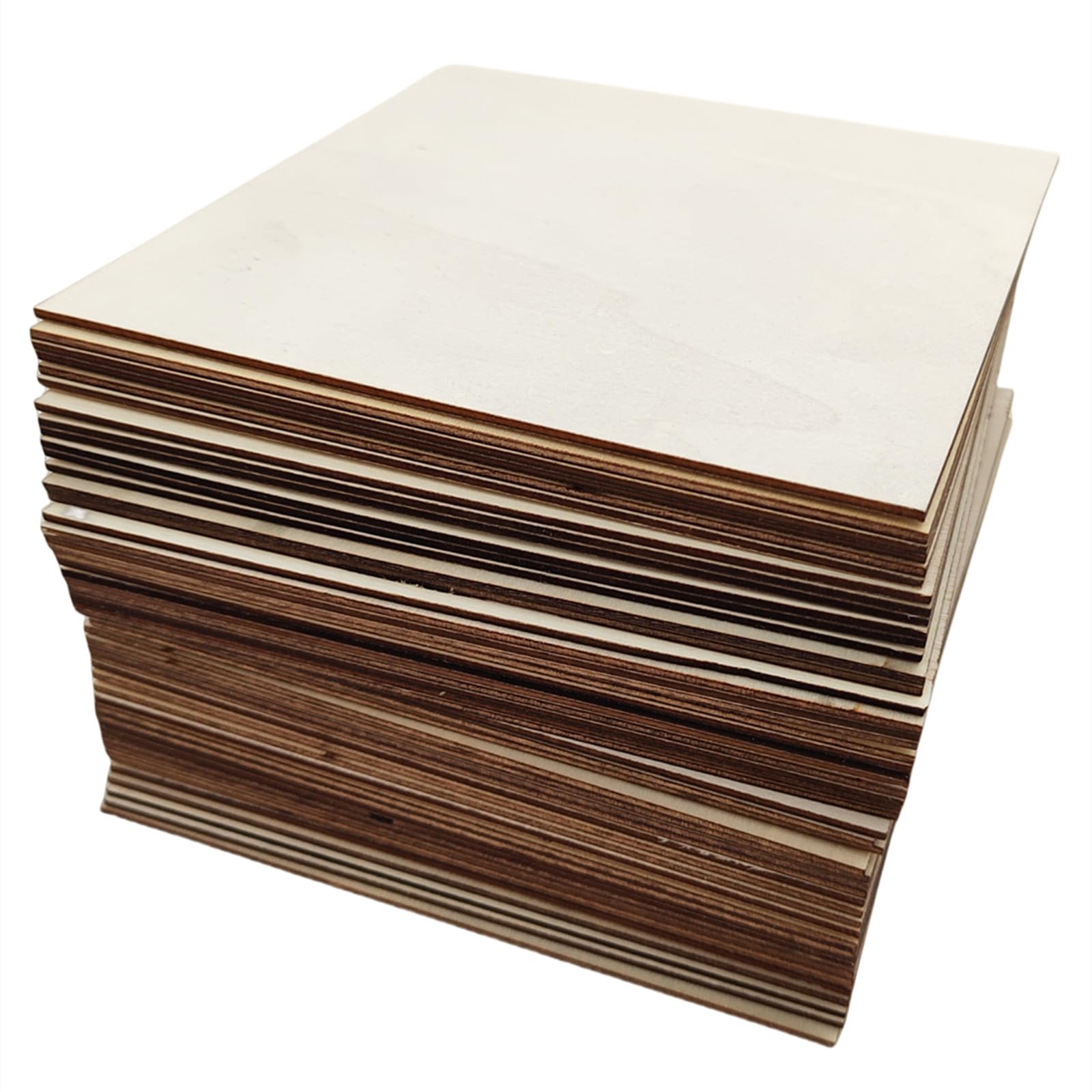 4 Stk. Unfertige Holzblöcke zum Basteln, 20x15x2,5 cm Rechte