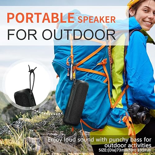Miniatura 5 de Portable Speaker, Wireless Bluetooth Speaker, IPX7 Waterproof, 25W Loud Stereo Sound, Bassboom Technology, Built-in Mic, 16H Playtime with Lights
