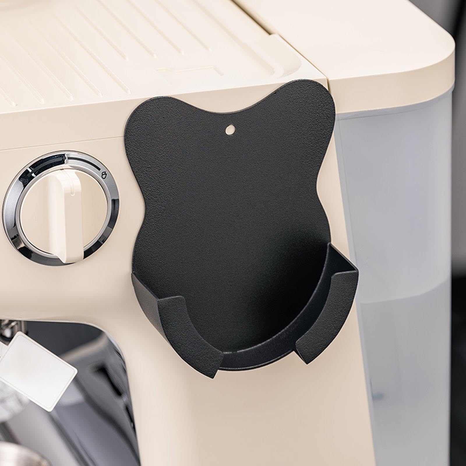 Gralara Supporto Da Parete per 4 Portafiltri Da Caffè, Supporto Da Parete per Portafiltri Da Espresso, Adatto per Portafiltri Autoadesivi Da 51 Mm/53 Mm/58 Mm, 4 pezzi
