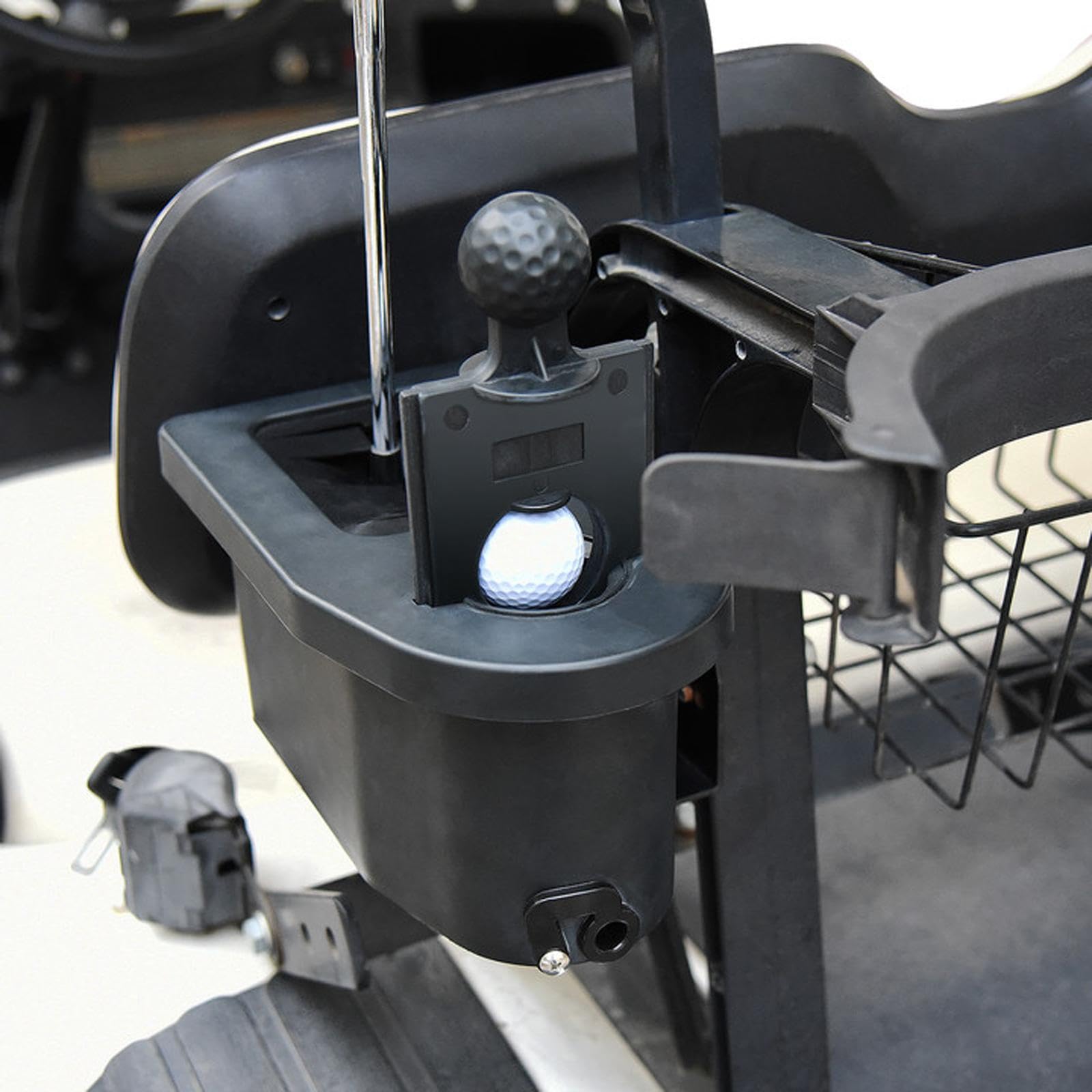 Limpiador de Pelotas de Golf para Carrito, Preperforado, para Montaje en Carrito, Uso Doméstico.