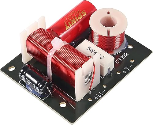 Miniatura 2 de Divisor de frecuencia de altavoz de 400 W, 2 vías, 2 unidades, Hi-Fi Soundshelf Crossover Filtros Woofer y Tweeter (1 unidad)