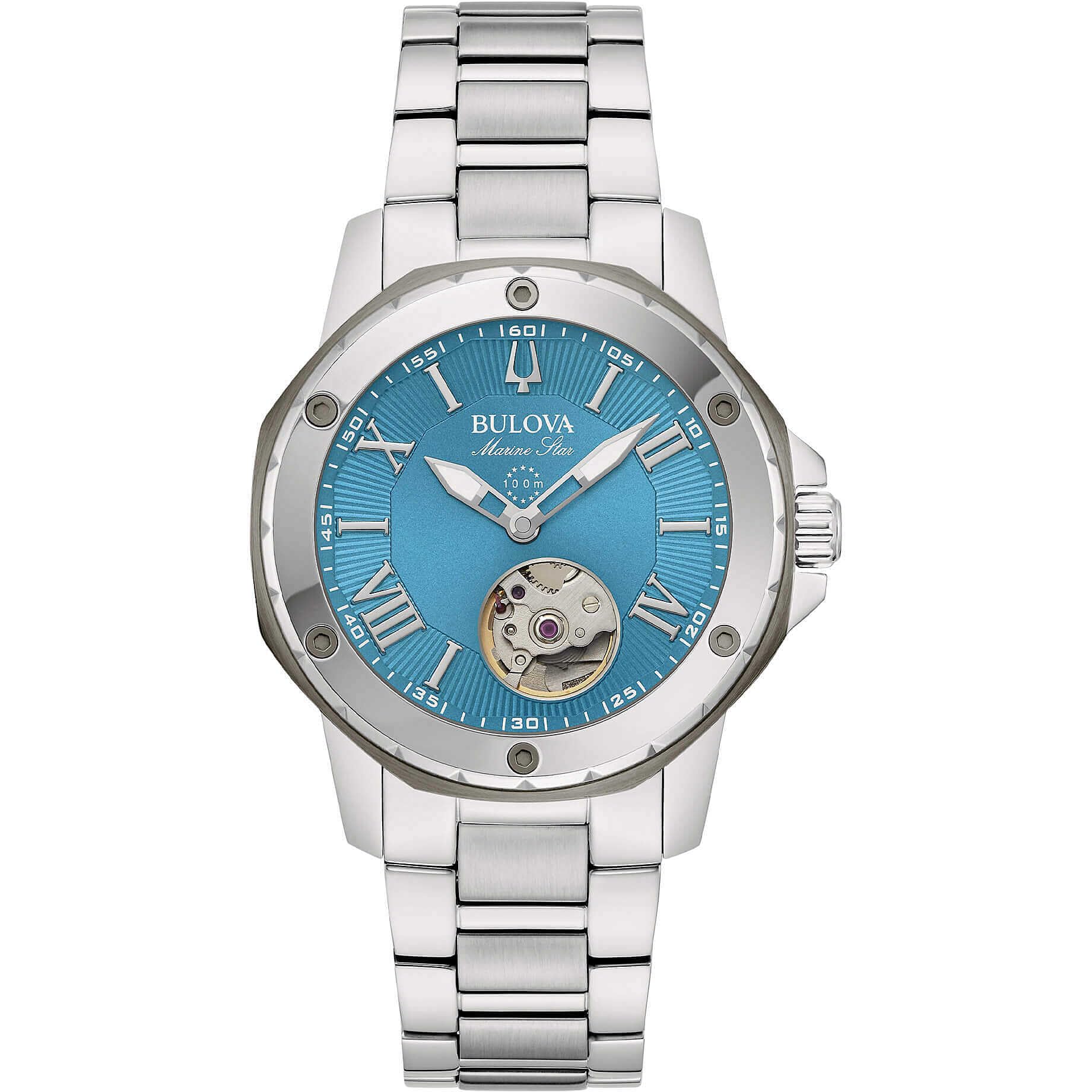Bulova Orologio Automatico Donna Argento Multicolore