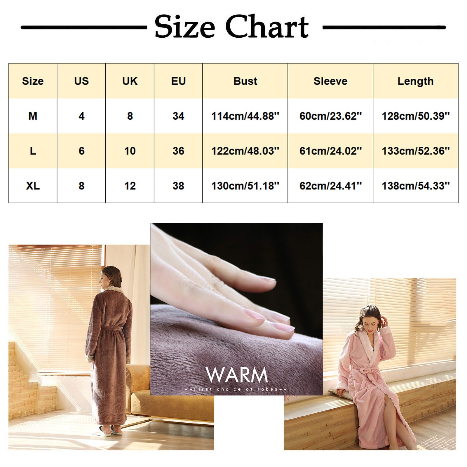 Pyjama Femme Satin Court Robes Polaires Femmes Long Hiver Chaud Doux Robes de Bain en Peluche pour Femmes Confortable Manteau de Maison Kimonos de Plage Femmes