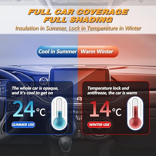 Miniatura 5 de 6 capas de PEVA nuevo material para camión, cubierta completa acolchada para automóvil, impermeable, para todo tipo de clima, resistente a la