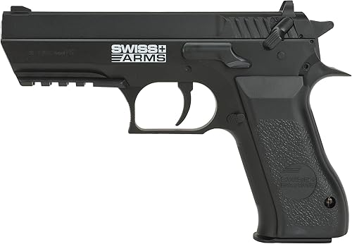 Miniatura 4 de Evike Pistolas de aire - Swiss Arms 941 Jericho CO2 Powered .177 pistola de aire comprimido (color: negro)