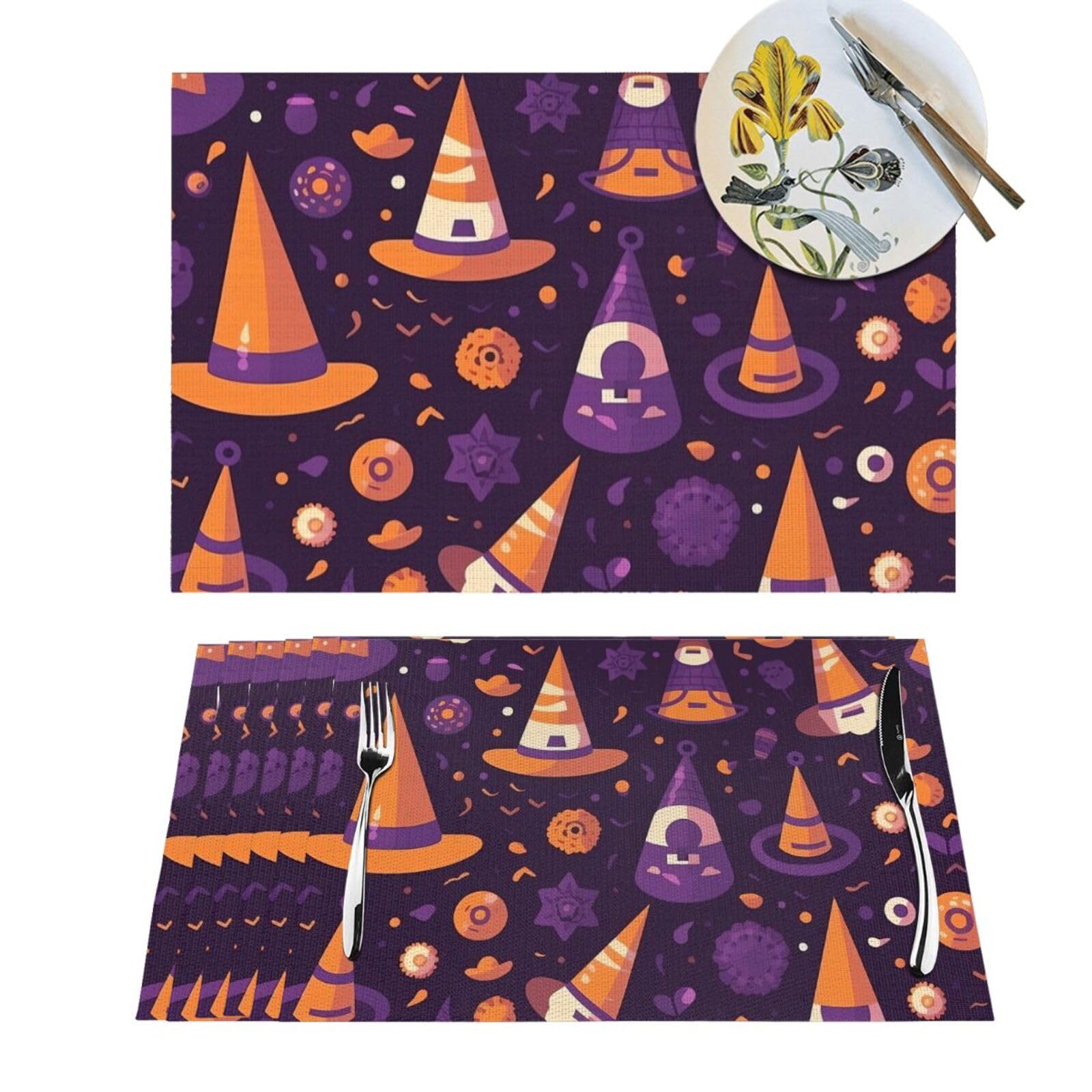 Sets de table tissés lot de 4 résistants à la chaleur pour salle à manger et cuisine