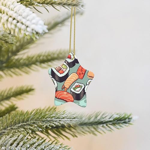 Miniatura 10 de Adornos de árbol de Navidad colgantes retro Cool Camera Collection Adornos de cerámica Estrella Navidad Decoración de porcelana adorno colgante de