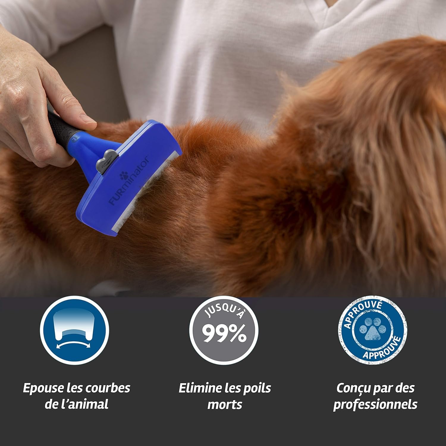 FURminator Outil Undercoat deShedding Chien L Poils longs