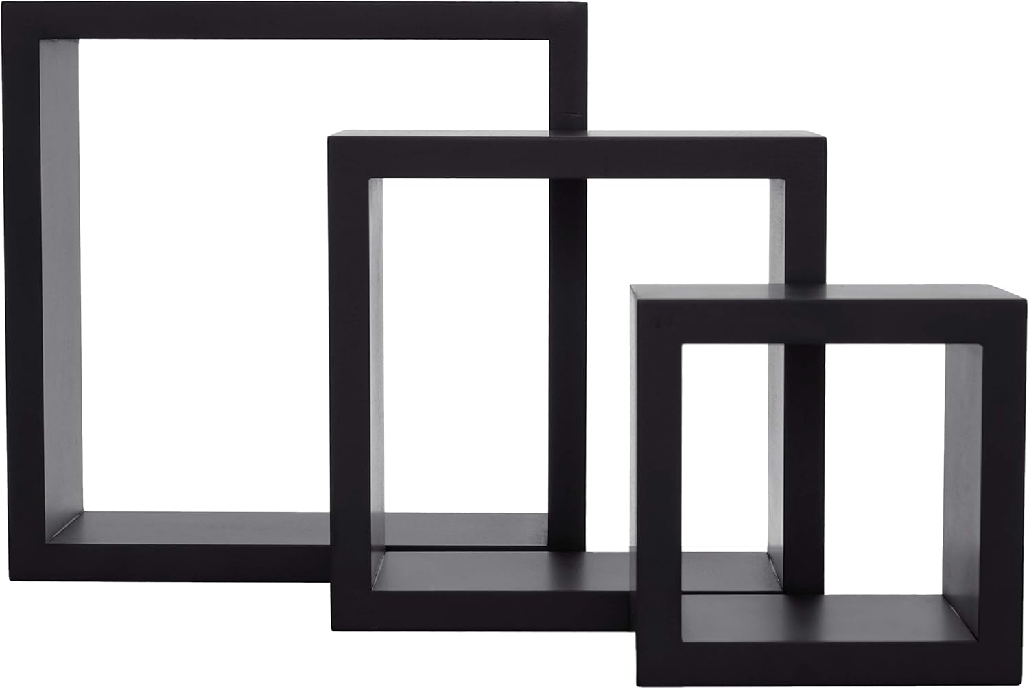 kieragrace KG Cubbi Floating Wall Shelves Black, Set of 3 Amazon.ca