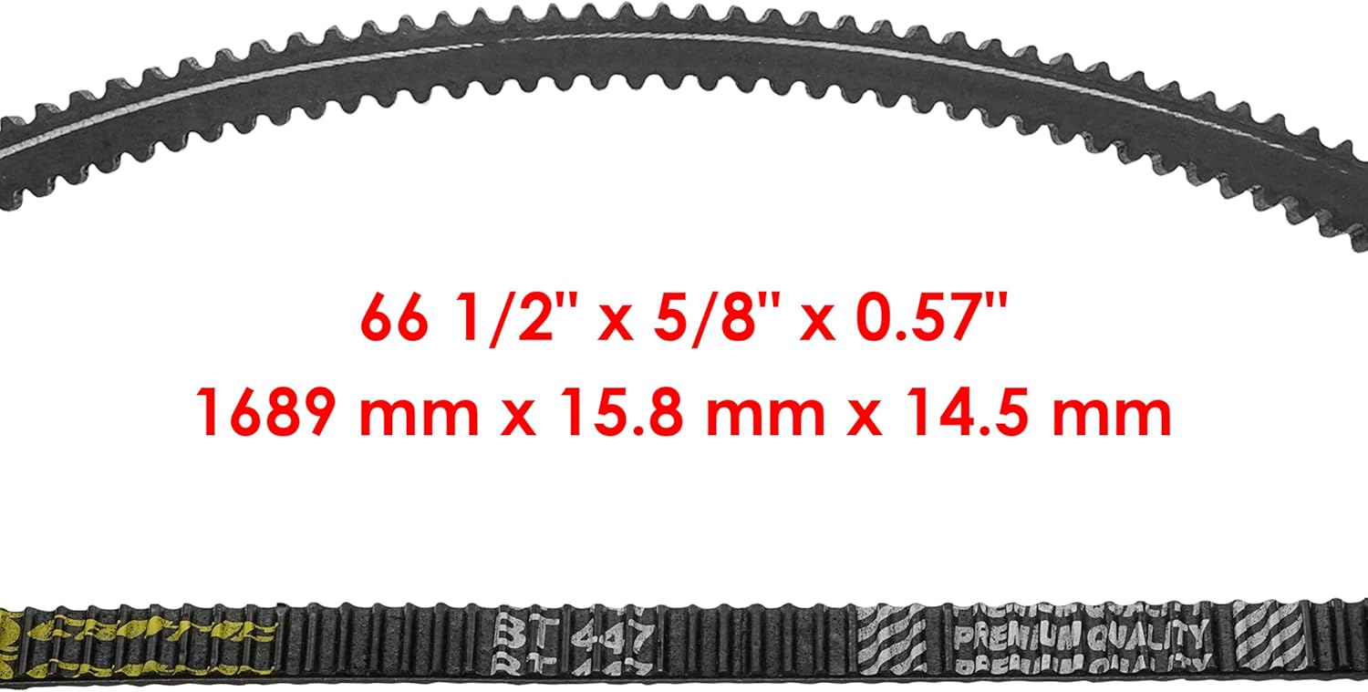 Caltric 48" X Deck Belts Compatible with John Deere X304 X310 X320 X324 X340 X360 / X500 X520 X534 X540 Multi-Terrain Tractor / X590 (- 110000) Tractor / 48X Inch Deck