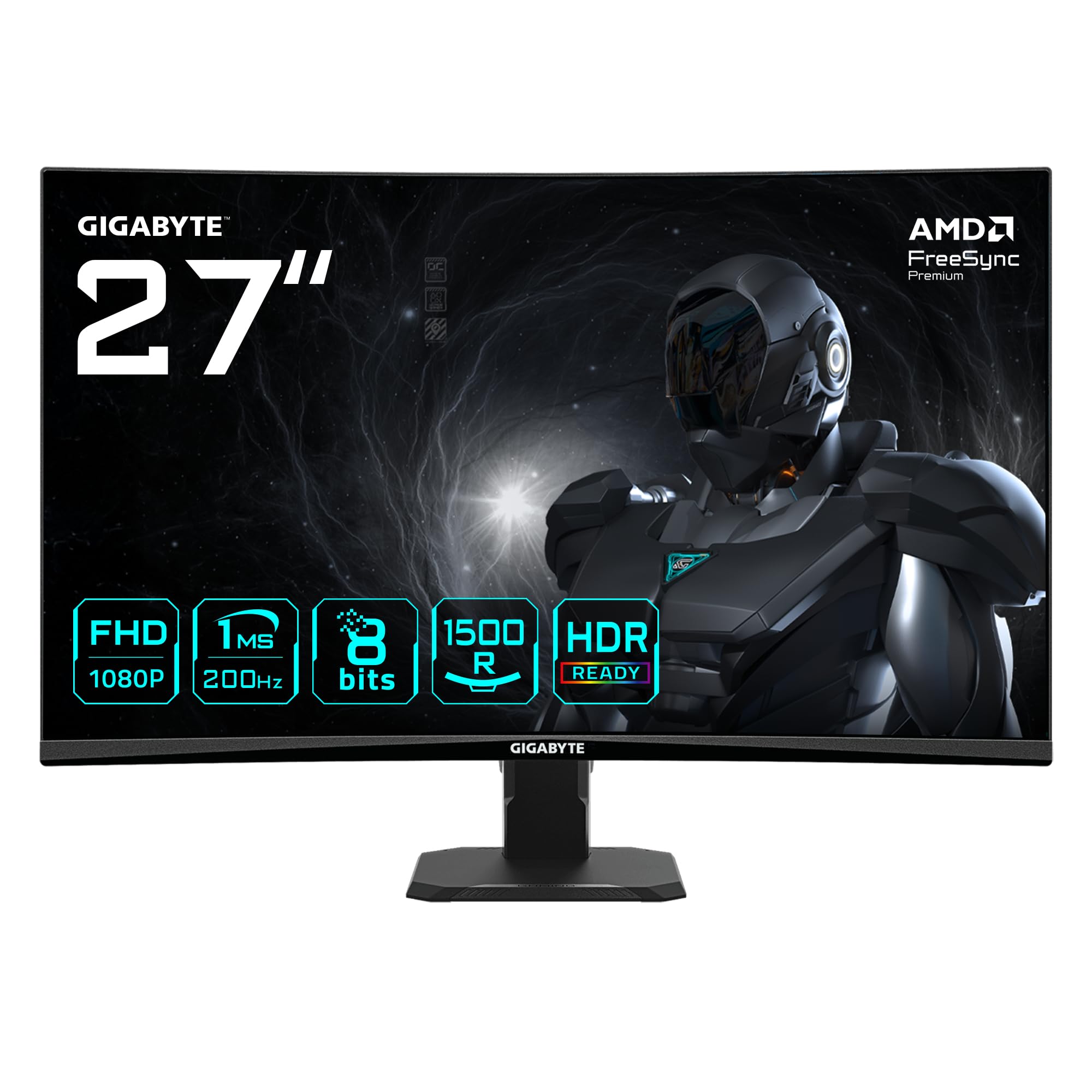 Gigabyte Gs27Fca 27In Fhd Curved Gaming Monitor