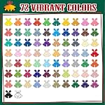Amamao 72 Couleurs Marqueurs de peinture acrylique, stylos à pointe de pinceau et marqueurs, stylo à peinture acrylique pour bois, pierre, toile, verre, tissu, oeuf, peinture à la roche et artisanat fournitures d'art