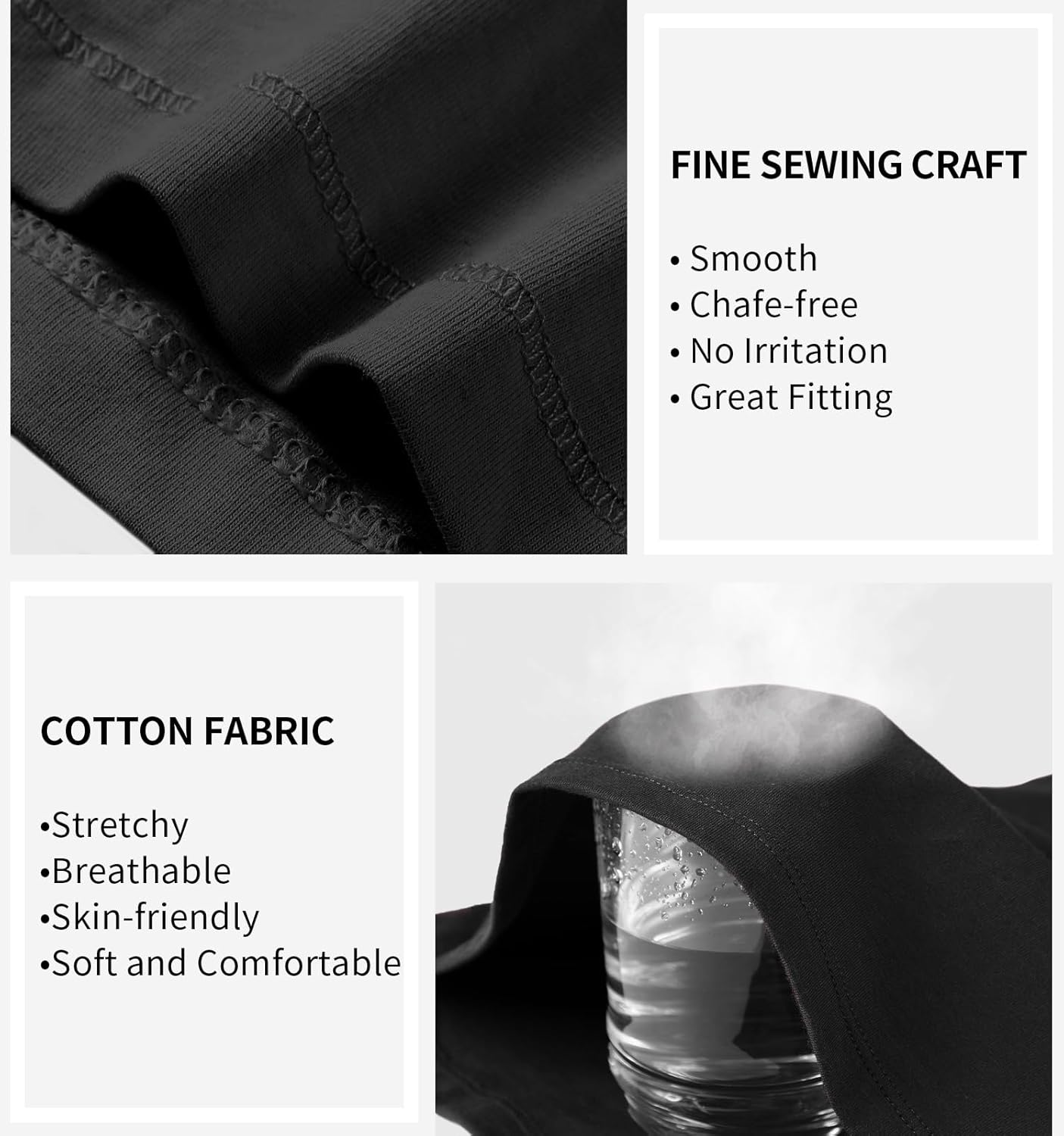 V FOR CITY Womens Shelf Bra Tank Tops Racerback Workout Camis Yoga Shirt Cotton Undershirt 2 Pack - Image 6