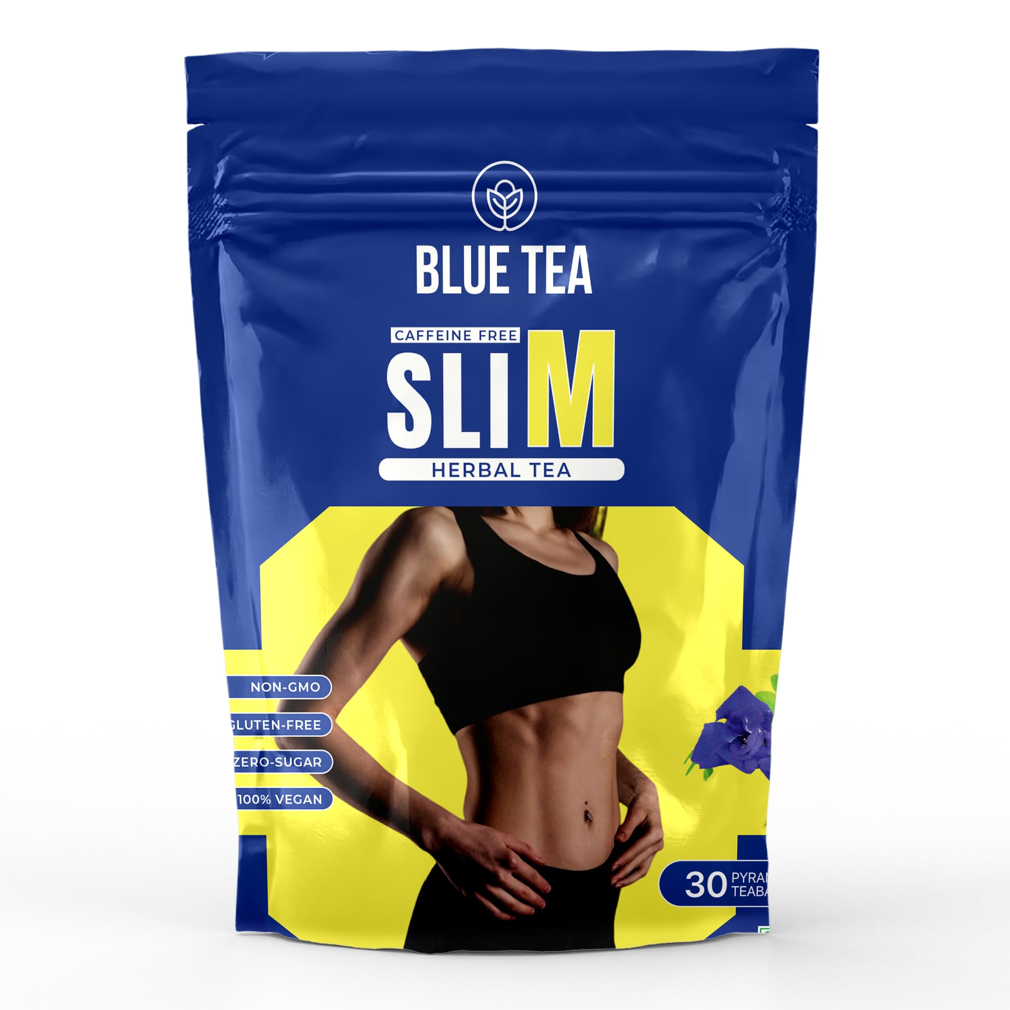 BLUE TEA - Slim Tea - 30 Tea Bags - Plant Based | Butterfly Pea ...
