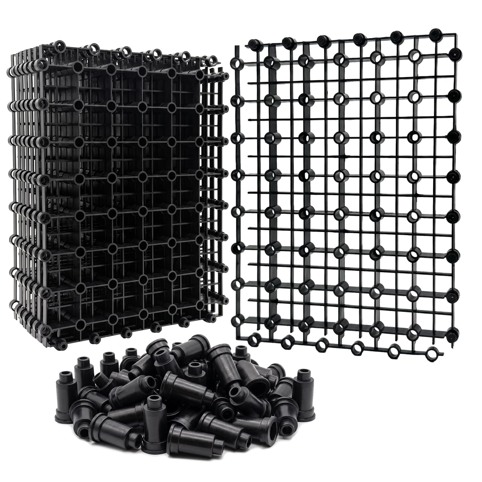 LINLAN Aquarium Bottom Filter Grid with Brackets, 8Pcs, for Aquascaping