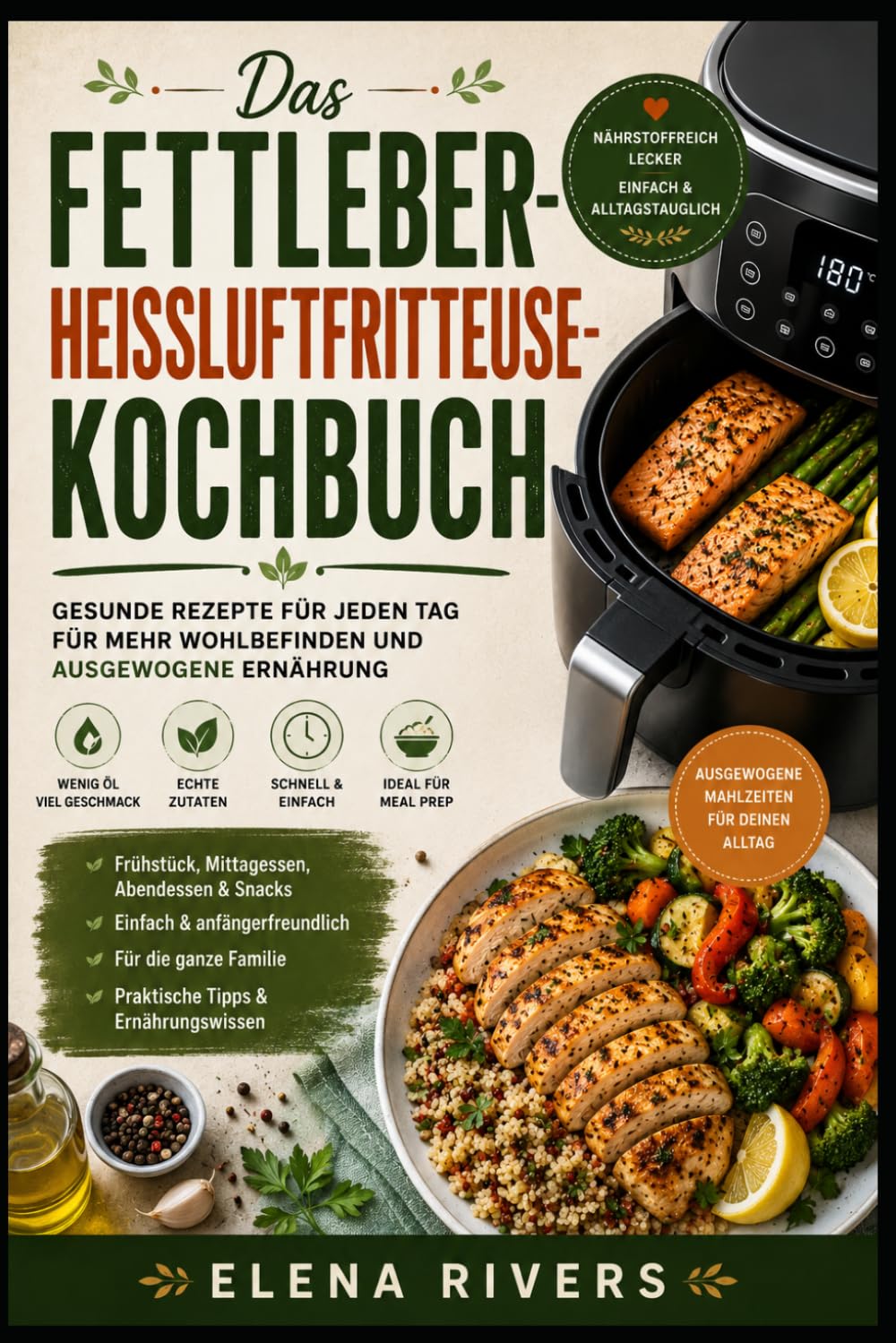 DAS FETTLEBER-HEISSLUFTFRITTEUSE-KOCHBUCH: Gesunde Airfryer Rezepte für den Alltag