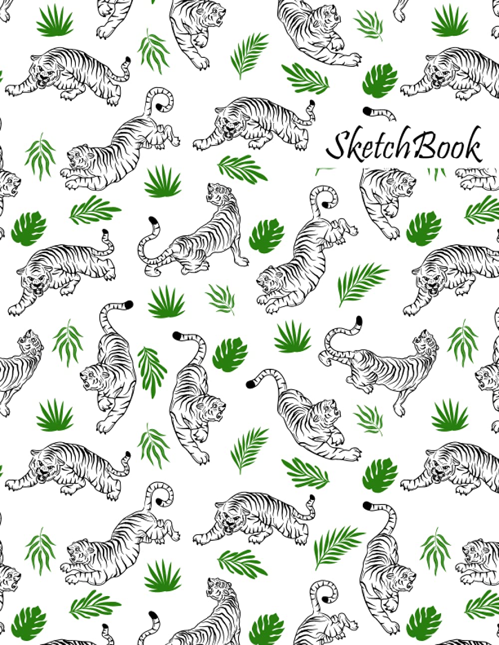 Buy White Tiger Sketchbook White Tiger Blank Page Sketchbook To Write