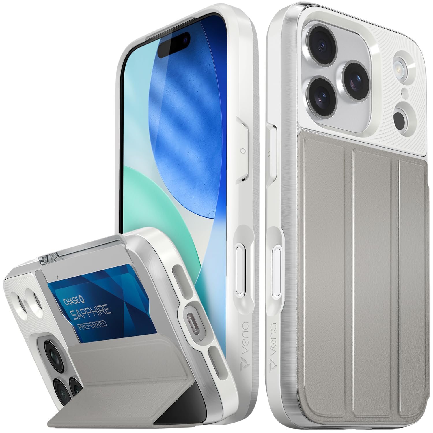 Amazon.com: VENA vCommute for iPhone 17 Pro Wallet Case, [Military