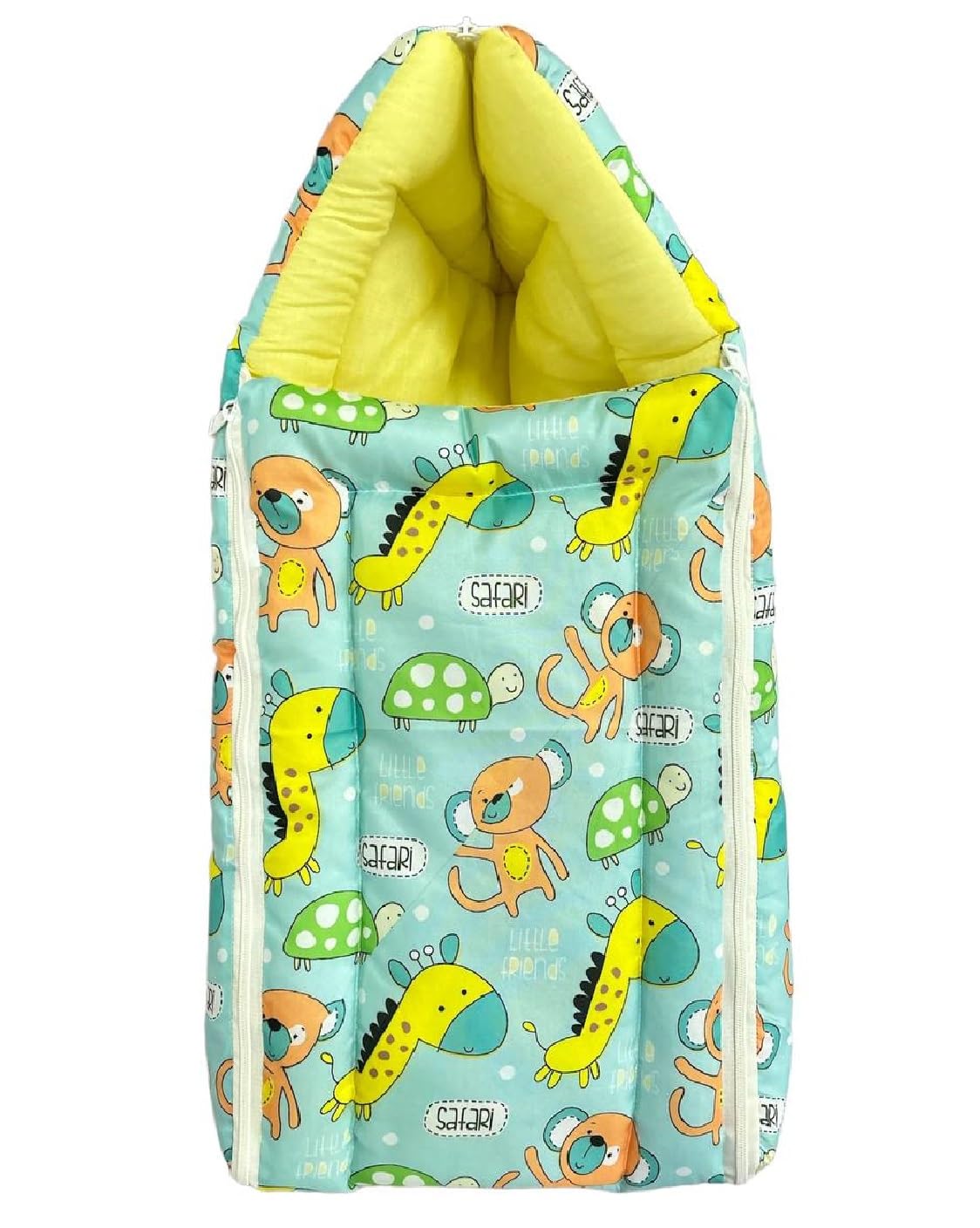 Babyly 3 in 1 Bed, Sleeping Bag & Carry Nest, Cotton Bedding,Portable Bassinet,Sleeping Bed, 0 to 12Months (yellow)