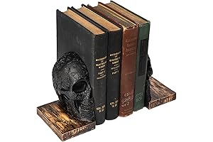 Spooky Skull Book Ends