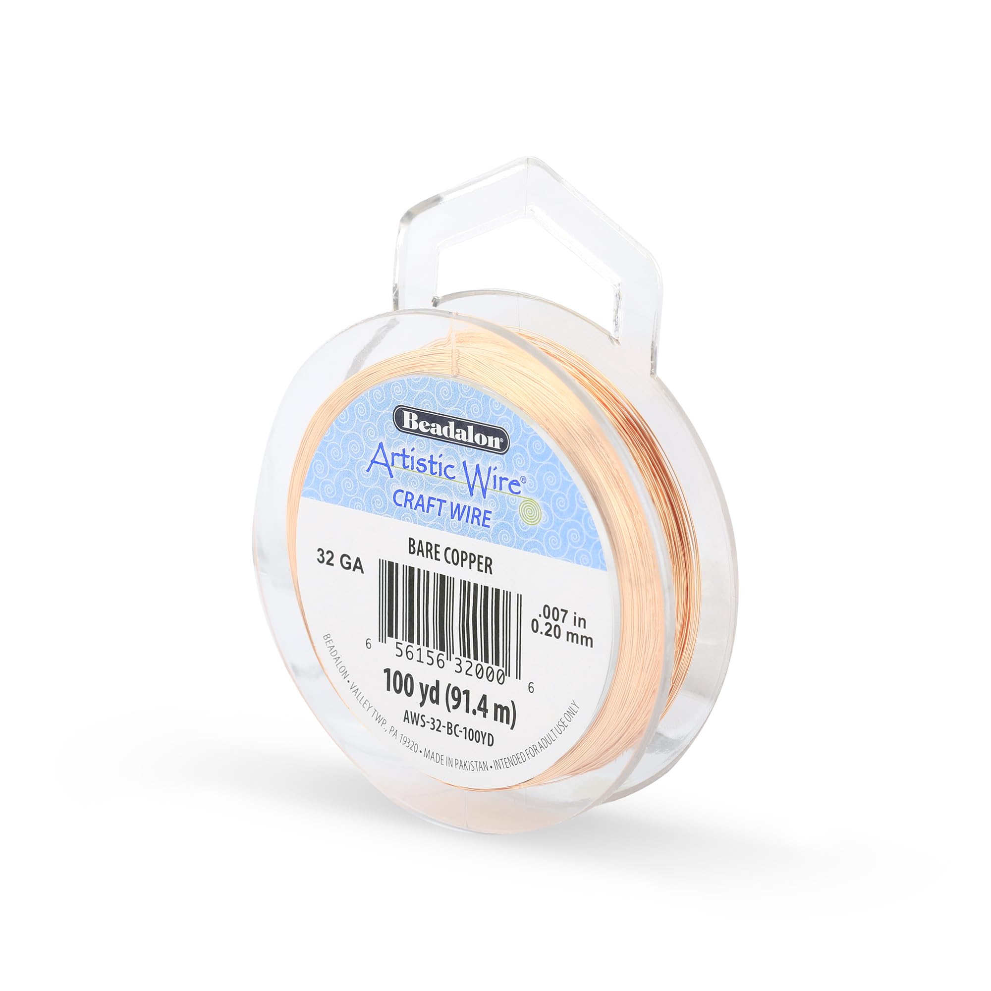 Alambre de cobre Beadalon calibre 32 flexible de 91,4 metros