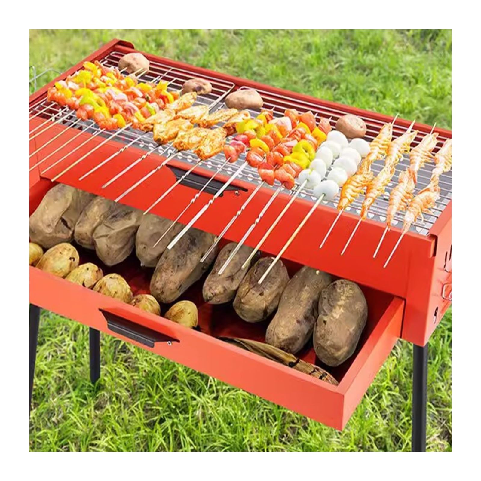 Griglia da Tavolo Fornello for Barbecue Pieghevole Portatile da Esterno for Domestico