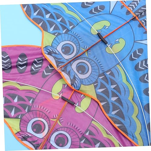 Miniatura 5 de FELTECHELECTR Juego de 2 piezas para niños pequeños al aire libre, cometa de animales para niños, cometa de dragón, cola de cometa, relojes para