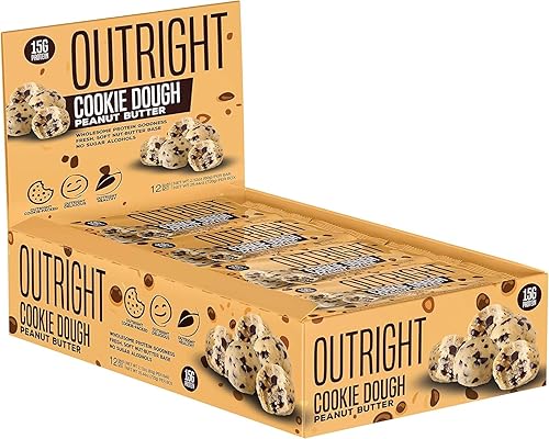 Miniatura 10 de Outright Barrita - Barra de proteínas de alimentos integrales paquete de 12 unidades MTS Nutrition mantequilla de maní de nogal y plátano