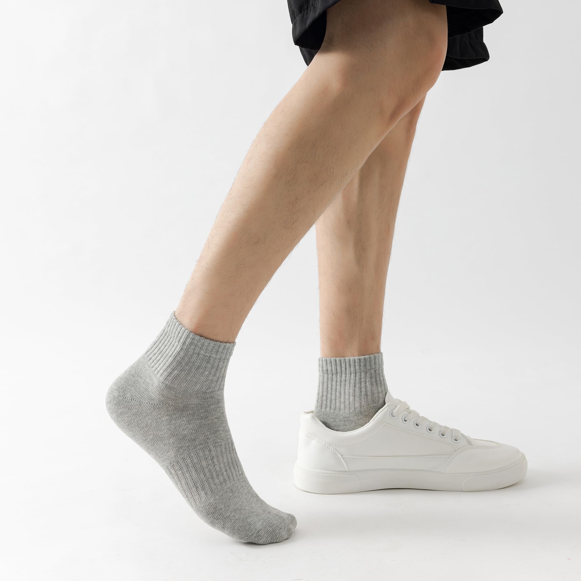 LBJR Calcetines Tobilleros Hombre Mujer, 12 Pares Calcetine Deporte Running Transpirables