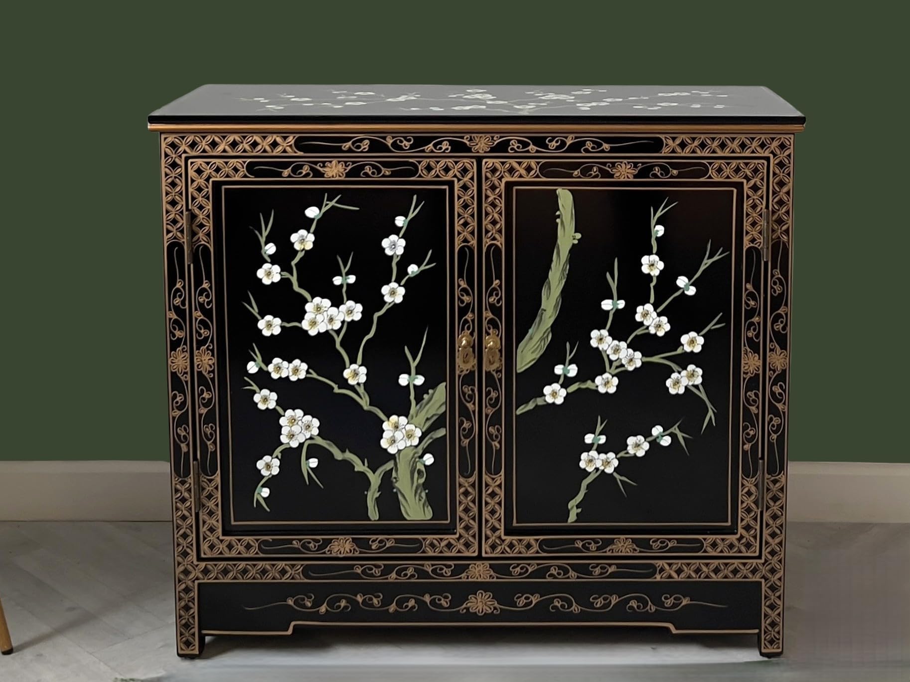 Oriental Chinese Furniture - Blossom 2 Door Cabinet