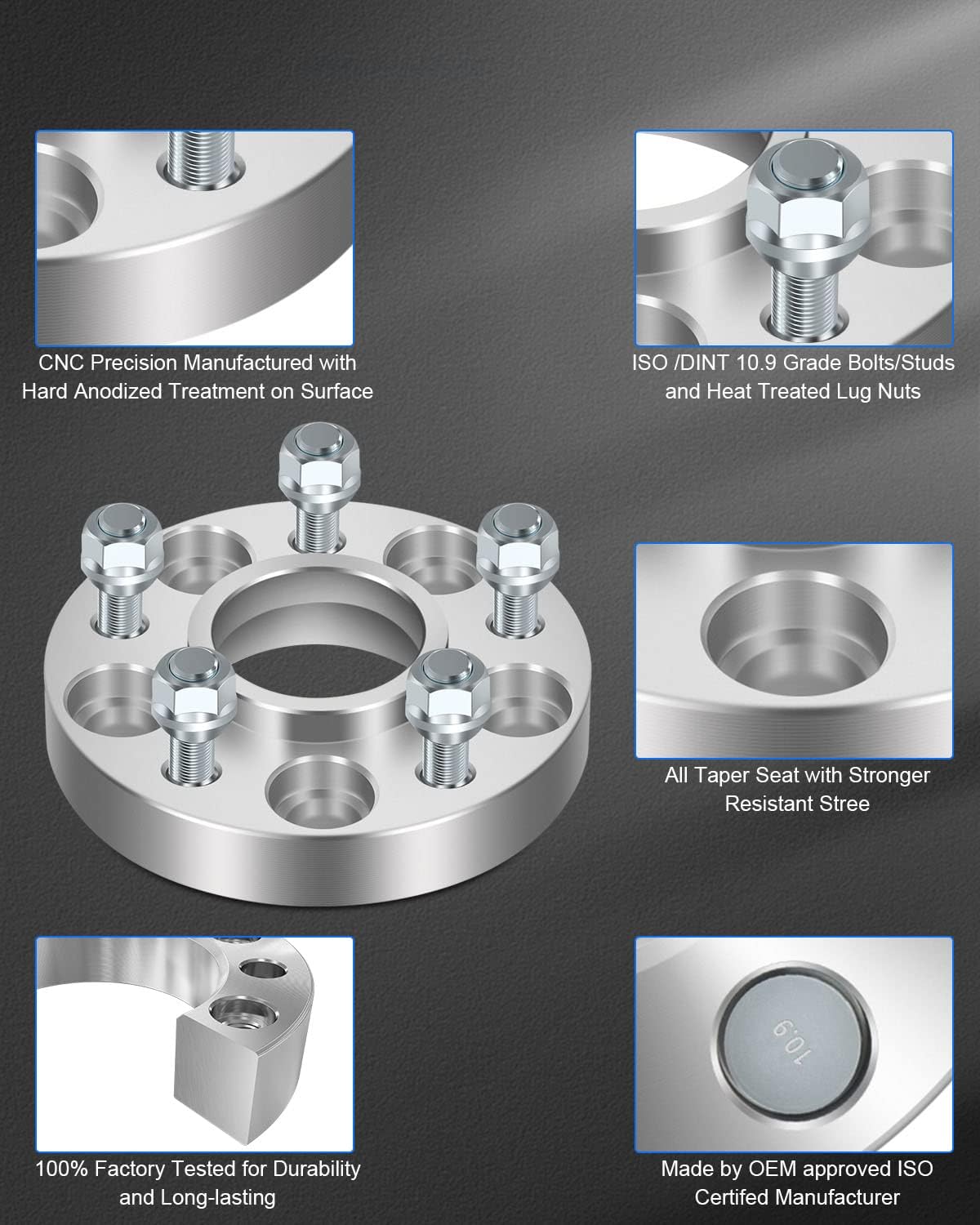 ECCPP 4PCS 5x114.3mm 5 lug hubcentric Wheel Spacers 5x4.5 to 5x4.5 14x1.5 71.5mm 1" compatible with 2005-2019 for Chrysler 300| 2009-2019 for Dodge Challenger |2006-2019 for Dodge Charger