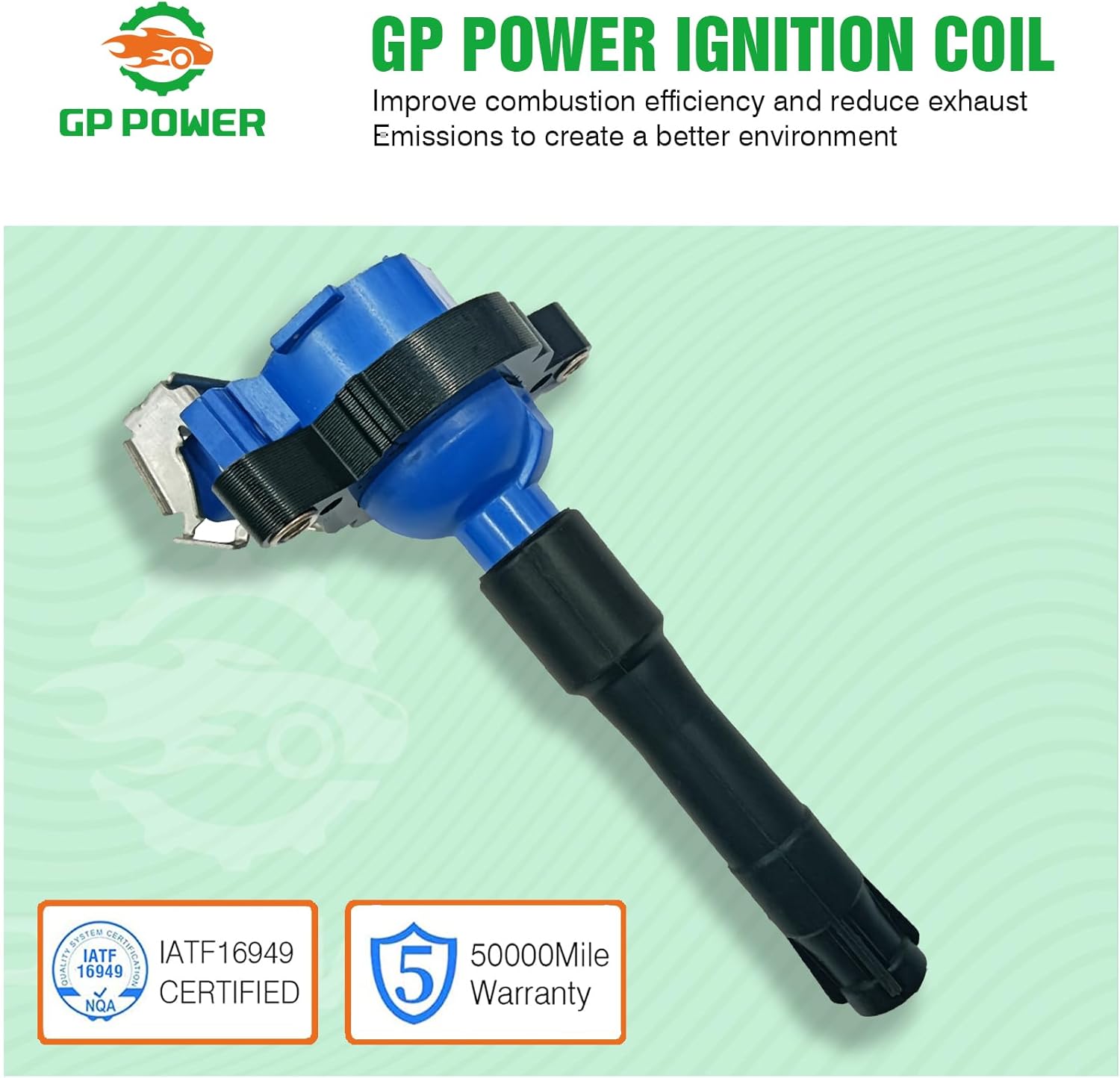 Performance Ignition Coil Packs UF354 Set of 8 Compatible With BMW 540 740 840 M5 X5 Z8 4.4 5.0 V8 M52 M54 M62 S52