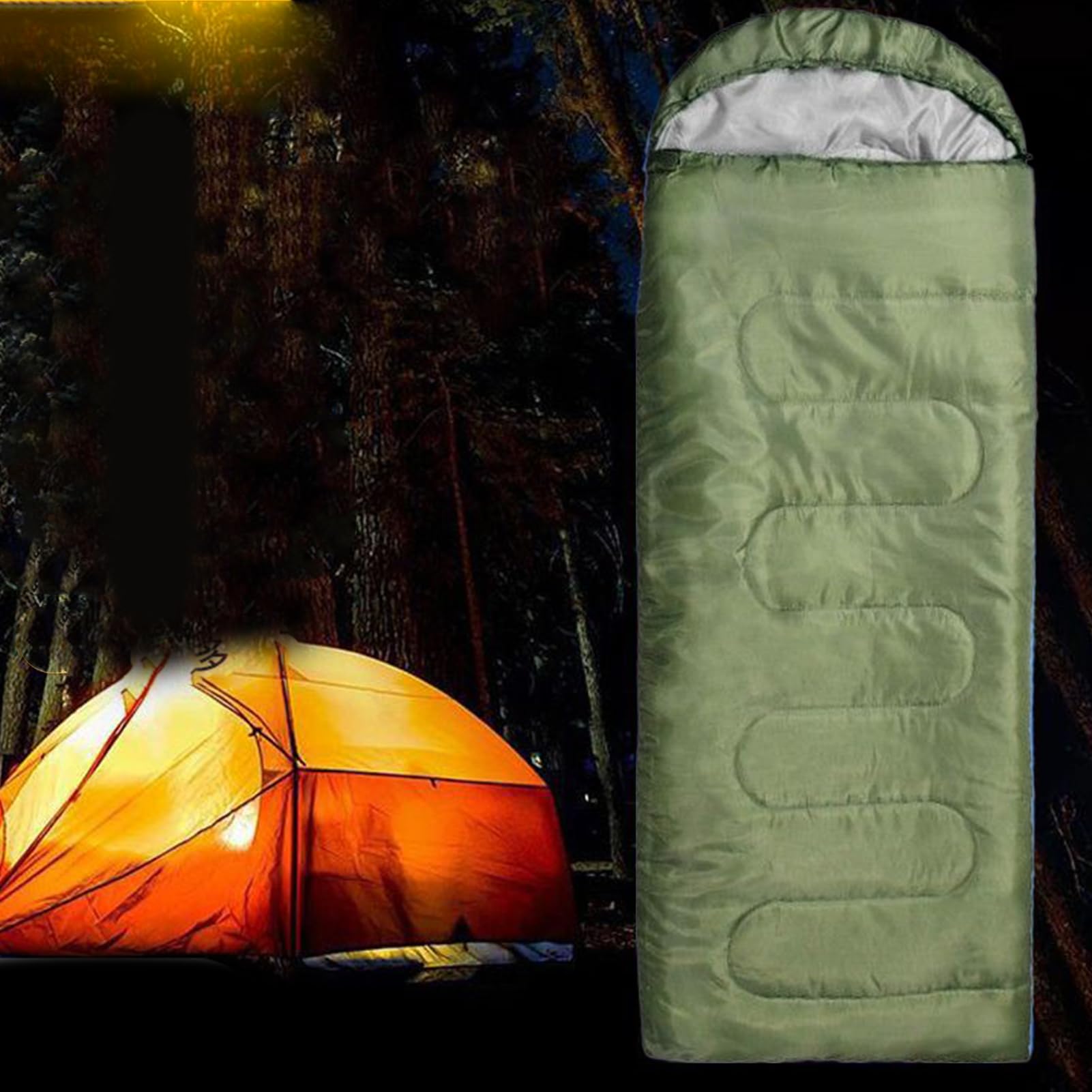 Śpiwór kempingowy, sprzęt kempingowy, wodoodporny sprzęt survivalowy na wędrówki, podróże, outdoor, mężczyźni, kobiety, kobiety