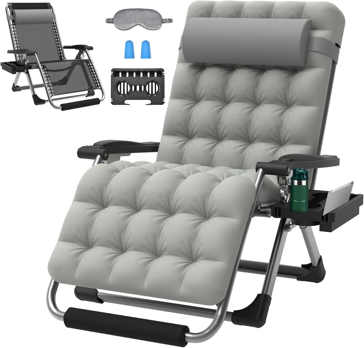 Amazon.com : ZENPETIO Oversized Zero Gravity Chair, 33In XXL Zero ...