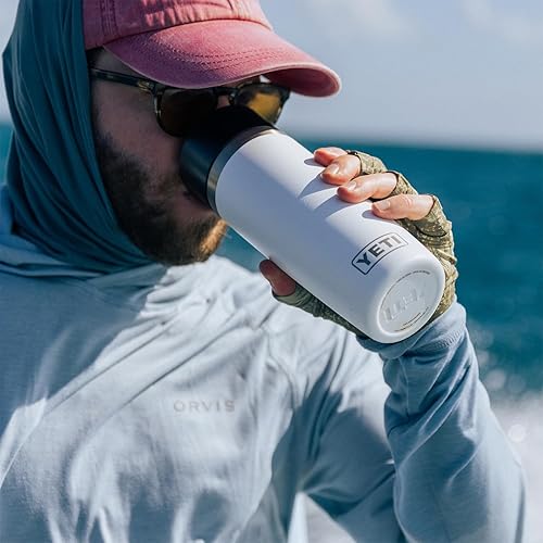 Miniatura 4 de YETI Rambler - Botella de viaje de 16 onzas, acero inoxidable, aislada al vacío con tapa a prueba de fugas, color negro