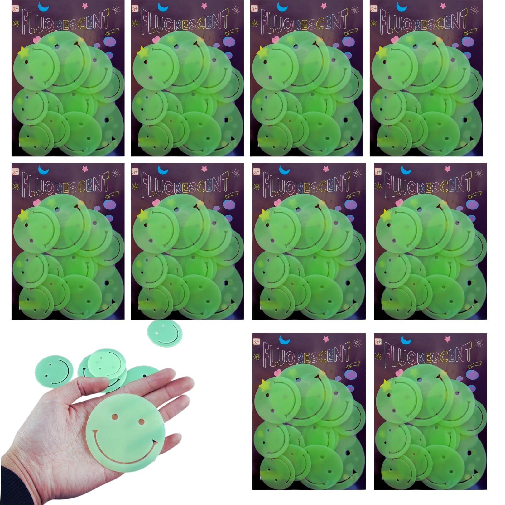 IncyWincy Glow in The Dark Radium Stickers (10 Packs - Smiley), Birthday Return Gift for Kids all age group in Bulk (Smiley) (B0CLLZB6K6) Amazon Price History, Amazon Price Tracker