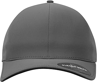 Flexfit Delta Unisex Polyester Baseball Cap, Waterproof, No Embroidery Seam, with Elastic Flex Band, Closed All Around for Men and Women