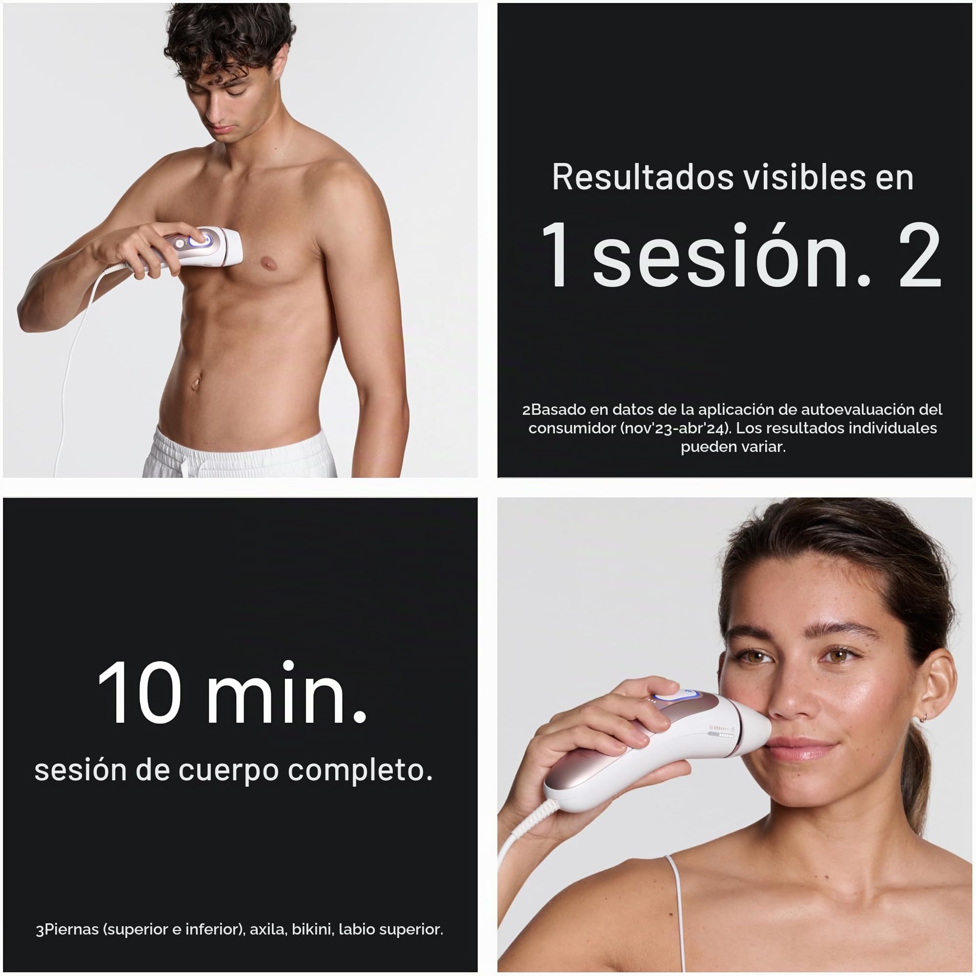 Braun IPL Skin i·Expert, at Home Laser Hair Removal, Holiday Gifts for Women and Men with Free App, Smart IPL, Vanity Case, Venus Razor, 2 Smart Heads, Facial Trimmer, PL7219