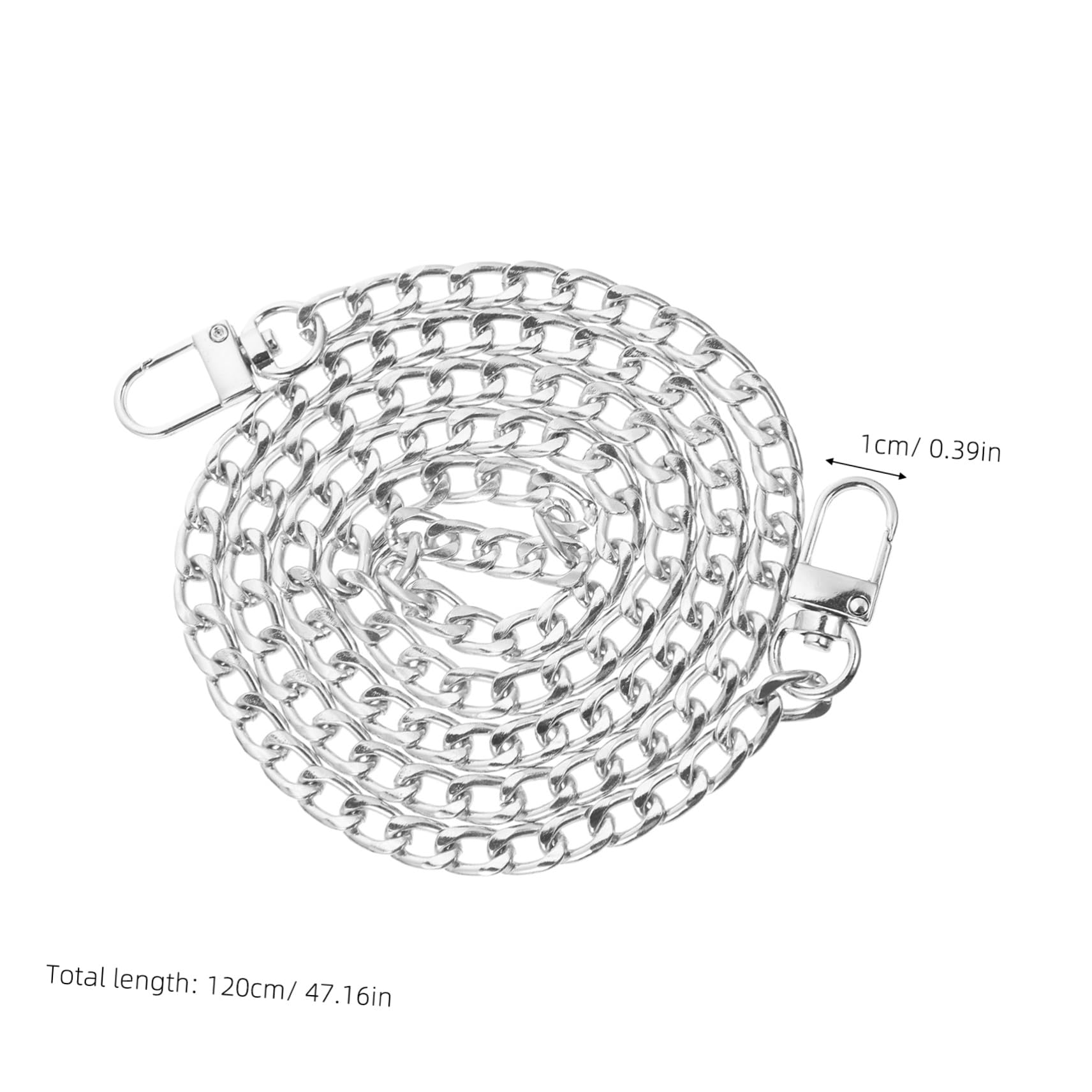 8 Piezas Cadena de Metal para Bolso Correa Reemplazo Ajustable para Mujer Cadena de Hombro y Cruzada para Bolsos Resistente y Versátil para Uso Diario y Eventos