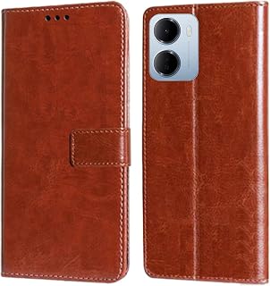 FENGSHUI Vintage Flip Case Leather Finish | Inside TPU with Card Pockets | Wallet Stand | Shock Proof | Magnetic Closure F... Price In India