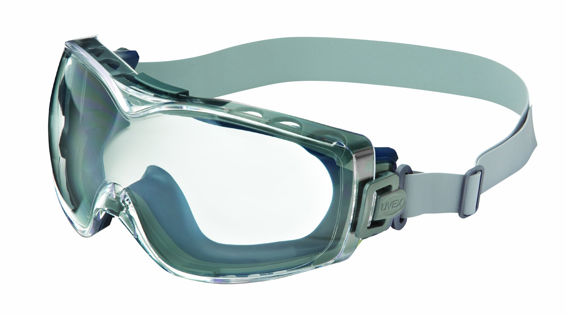 Uvex Stealth OTG Safety Goggles with Clear HydroShield Anti-Fog Lens & Neoprene Headband (S3970HS)