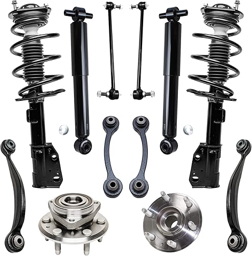 Miniatura 342 de Detroit Axle - Kit de cubos de rodamiento de rueda delantera de 6 piezas para Dodge Dart 2013-2016, Chrysler 200 2015-2017, 2 cojinetes de rueda